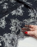 Lace robe kimono and silk satin mini slip dress. Peignoir set.