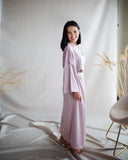Powder pink silk robe kimono. Long classic wedding Bridesmaid's robes.