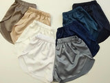 Sleep wrap shorts with side slits